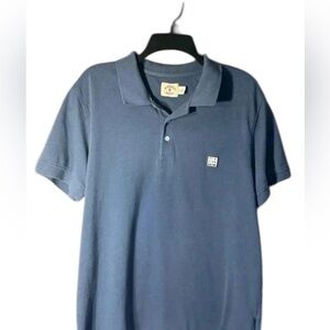 Brooks Brothers Red Fleece Men’s XL Blue Golf Polo Shirt with 3-Button Close